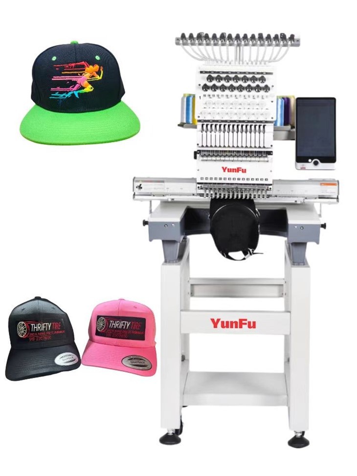 Dahao A15 Pro Single Head Computer Embroidery Machine 1200 RPM Digital Automatic Cap 2 Years Warranty Best Home Use best